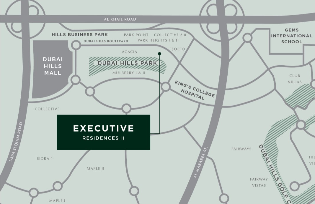 Executive Residences 2 location map - Park Ridge Executive Residences 2