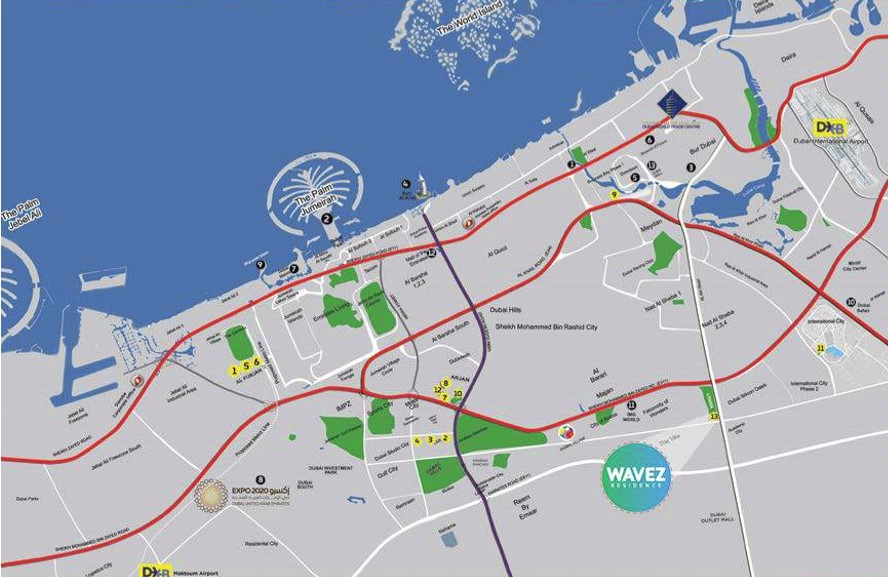 wavez location map wavez location map