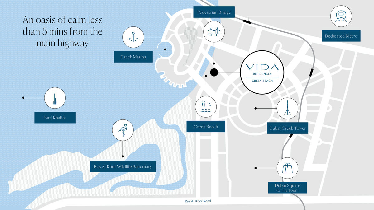 Vida Residences location map Vida Residences location map