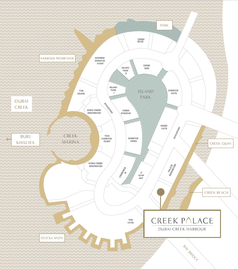 map - Creek Palace at Dubai Creek Harbour