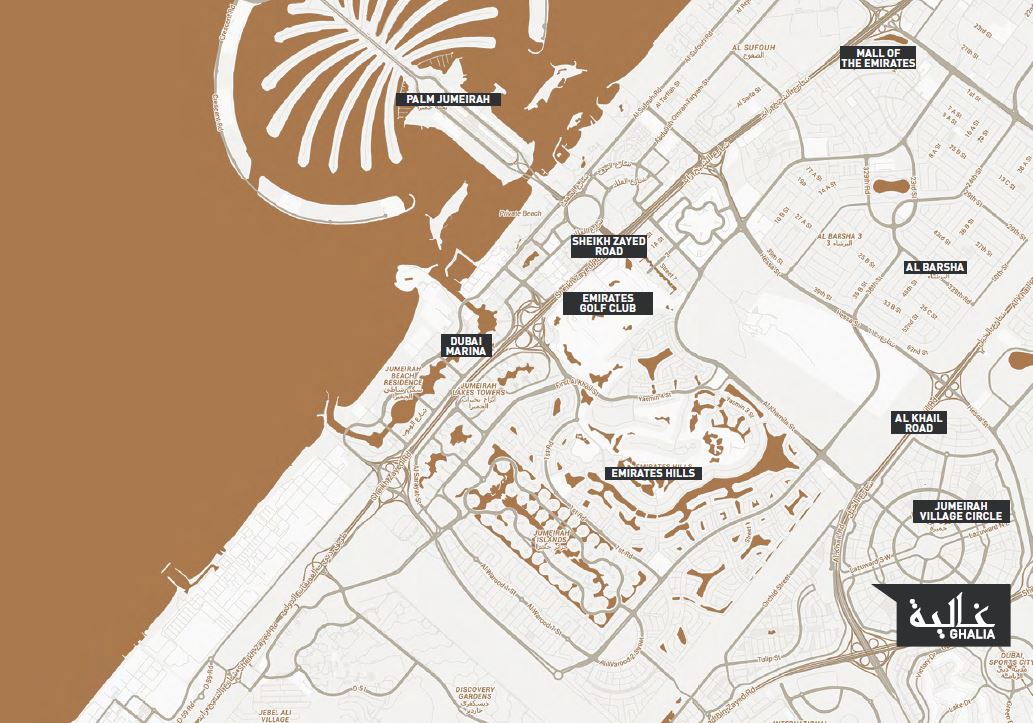 map 9 - Ghalia by DAMAC Properties map 9 - Ghalia by DAMAC Properties