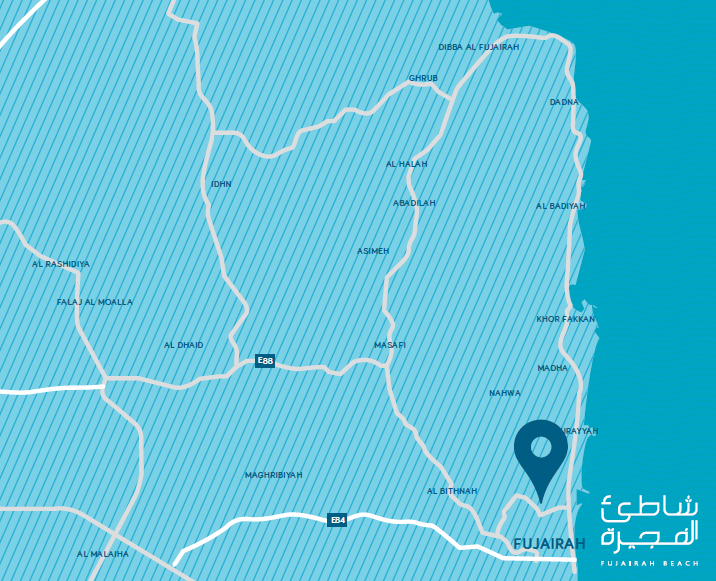 fujairah beach map fujairah beach map