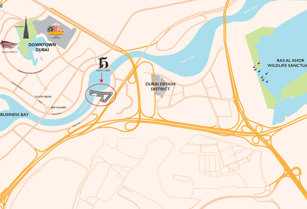 location map - 15 Northside - Select Group