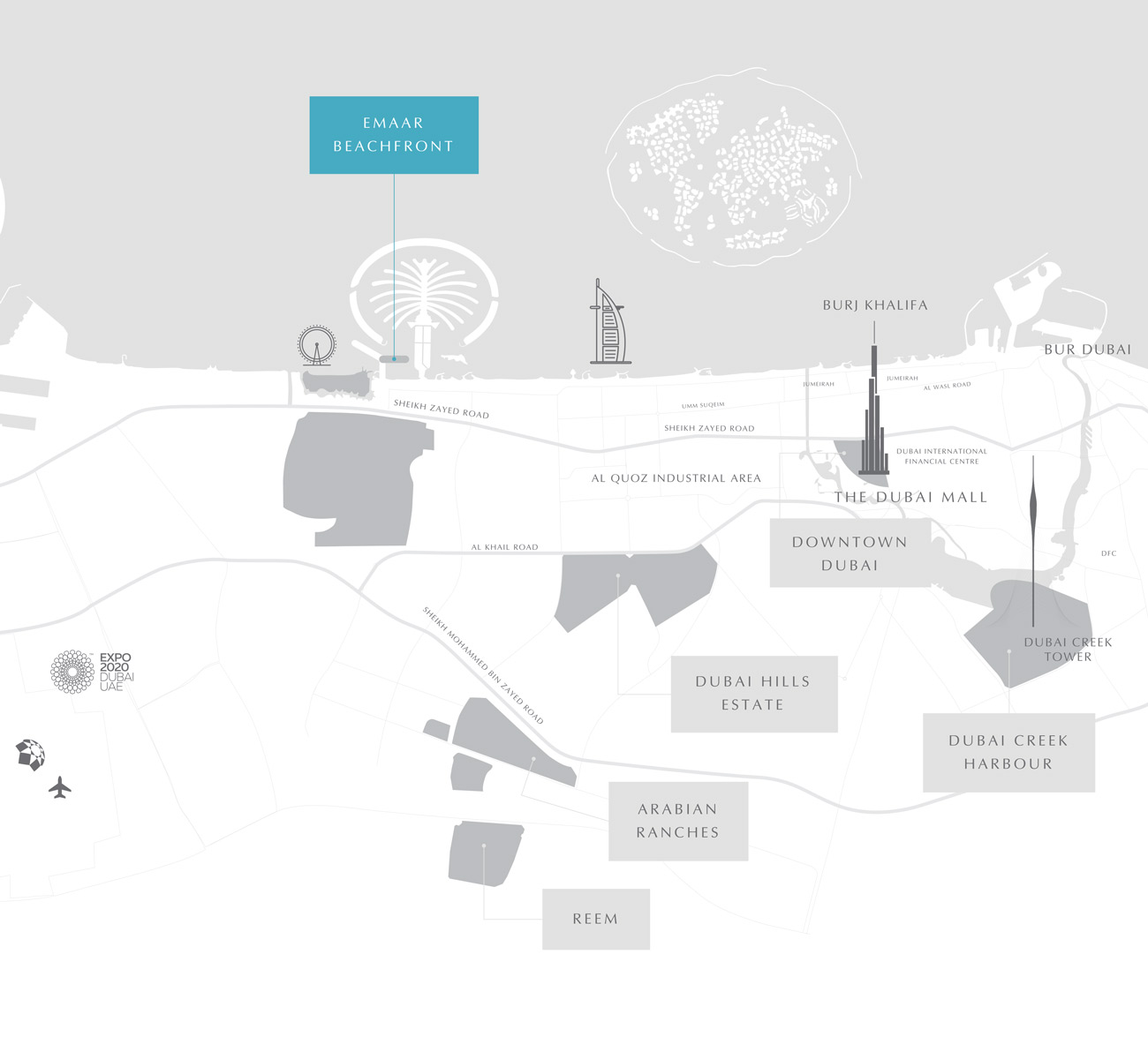 location beachfront - Palace Residences Emaar Beachfront