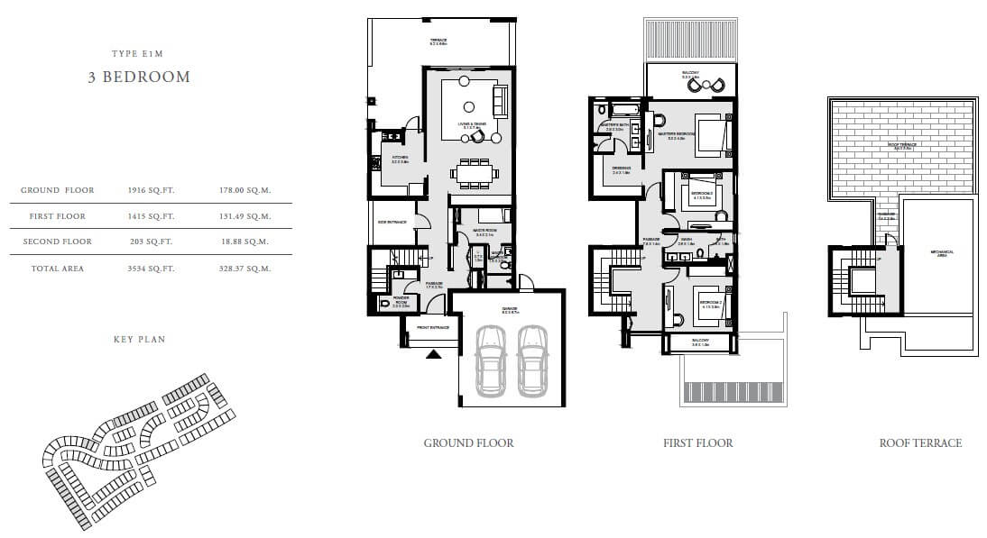 Saya floorplan1 - Caya at Arabian Ranches 3