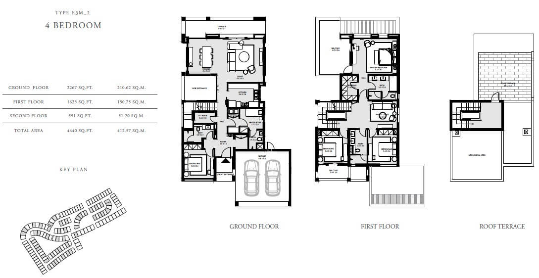 Saya floorplan2a - Caya at Arabian Ranches 3