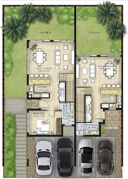 wood floor1 - Greenwoods Villas at Damac Hills