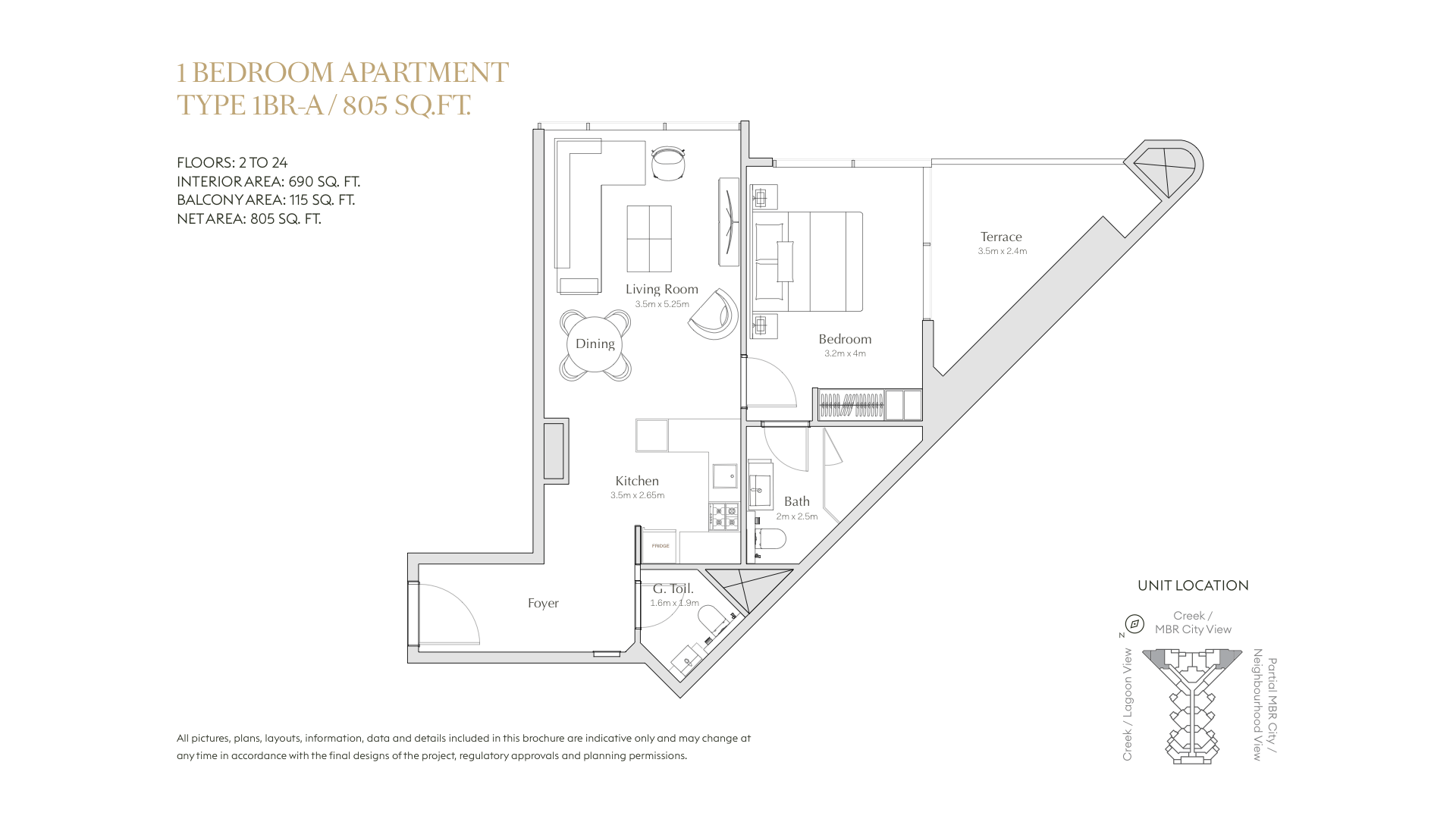 1BR A - Regalia by Deyaar