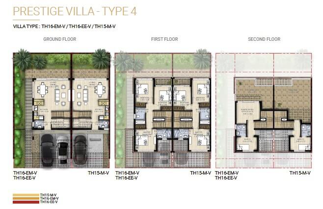 duo floor2 - Damac Hills 2 Duo Prestige Villas