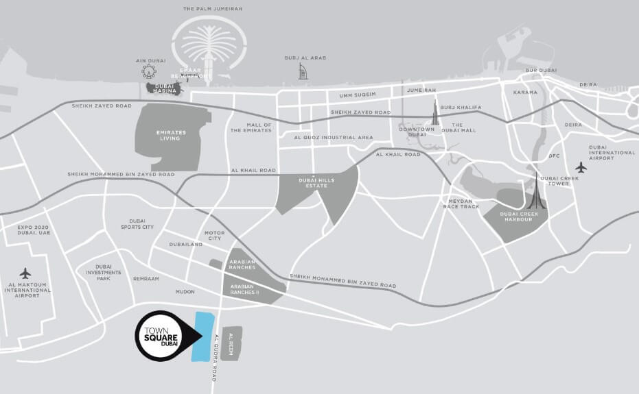 Shams Townhouses Location Shams Townhouses Location