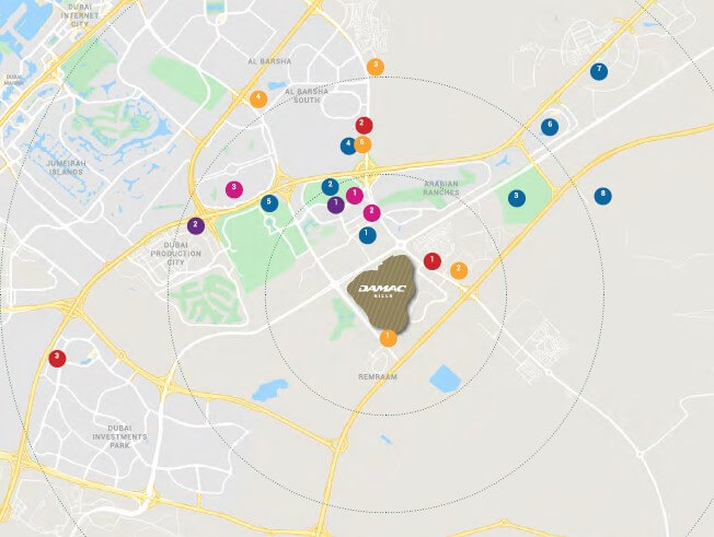 Gems Estate Location Gems Estate Location